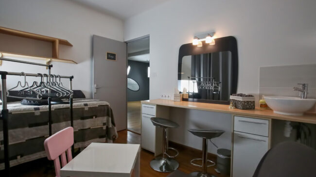 Loge maquillage et coiffure du studio photo