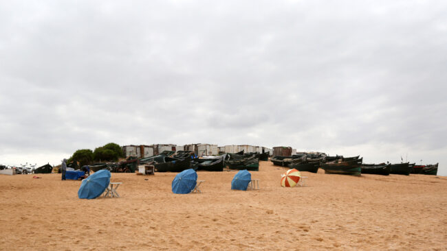 oualidia parasols plage
