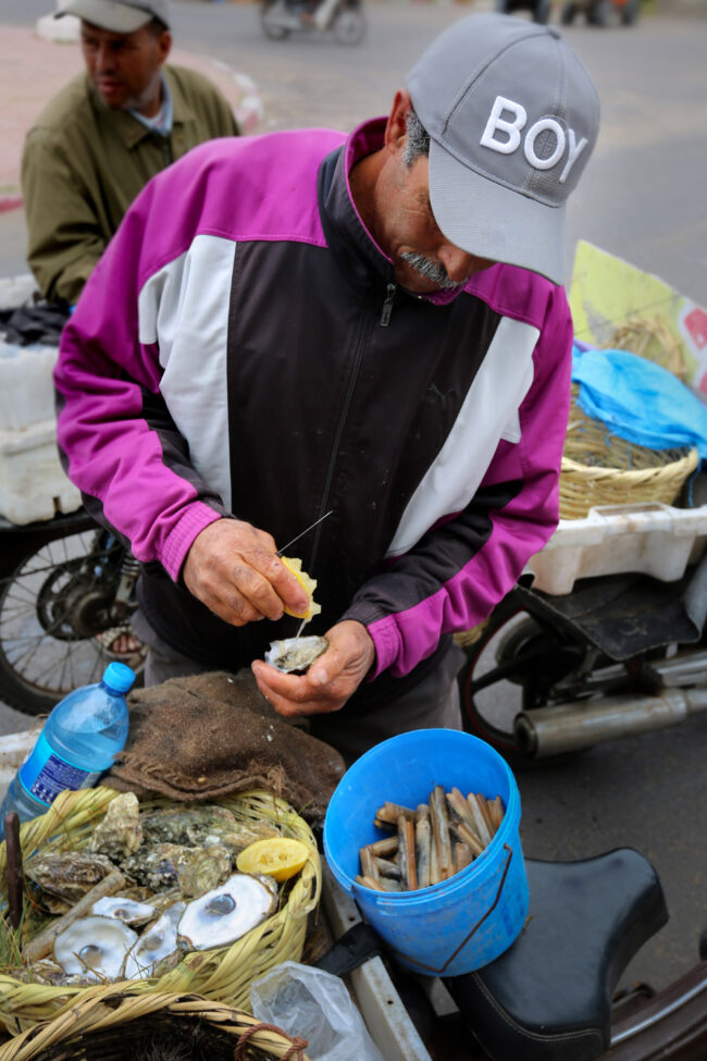 oualidia vendeur huitres