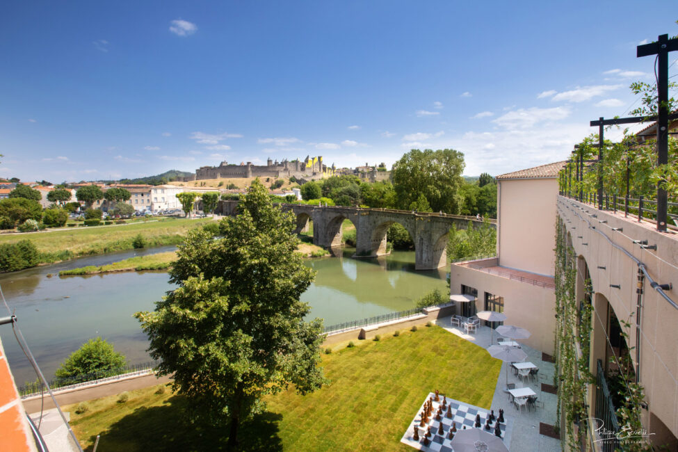 hotel hilton vue sur cite carcassonne