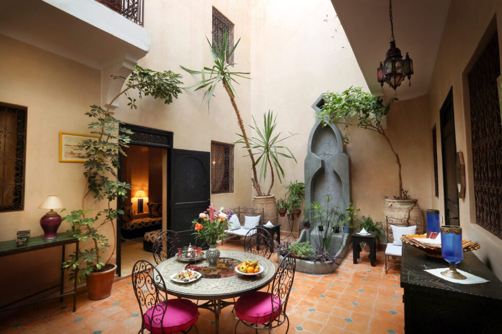 riad dar zinnia patio jour galerie