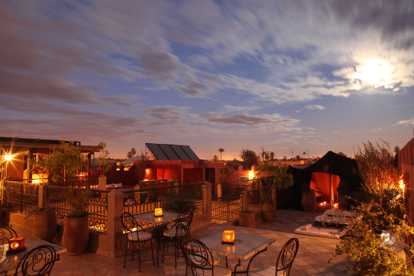 riad sb terrasse nuit galerie